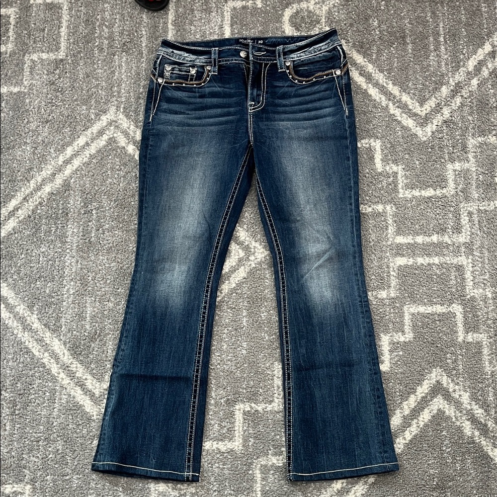 Miss Me Dark Blue Boot Cut Jeans